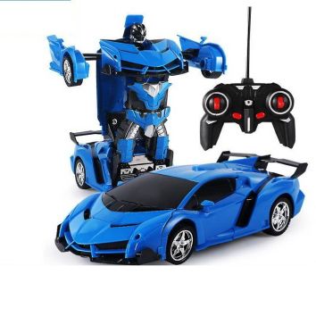 Auto Robot Transformers 2w1 R/C niebieski