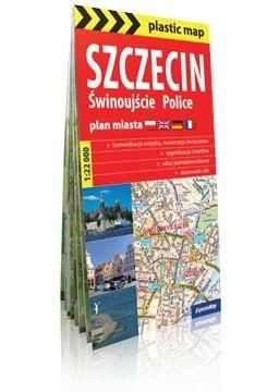 Plastic map Szczecin, Świnoujście, Police w.2023