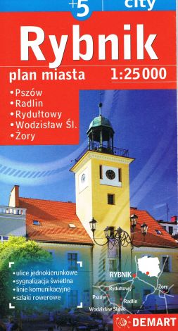 Rybnik plus 5 - plan miasta demart 1:25000