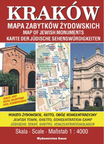 Kraków Mapa zabytków żydowskich 1:4 000