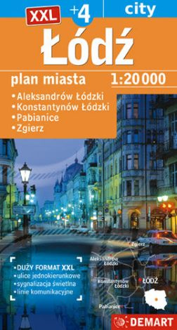 Łódź plan miasta 1: 20 000 XXL