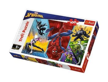 Puzzle 100 Spider-Man, Do góry nogami Trefl