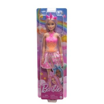 Barbie Lalka Jednorożec różowa HRR13