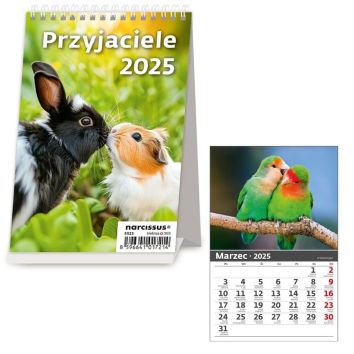 Kalendarz 2025 biurkowy Przyjaciele HELMA