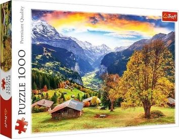 Puzzle 1000 Malownicza alpejska wioska TREFL