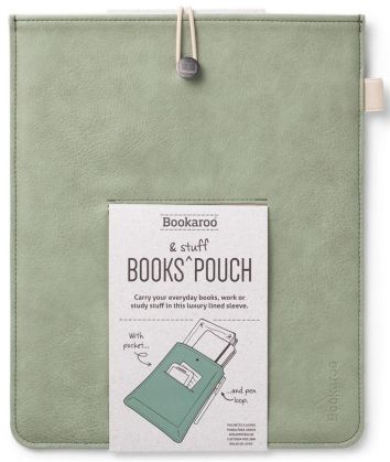 Bookaroo Books & Stuff - etui na książkę - oliwka