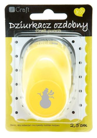 Dziurkacz ozdobny 2,5cm bałwanek 2 MIX