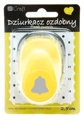 Dziurkacz ozdobny 2,5cm dzwonek MIX