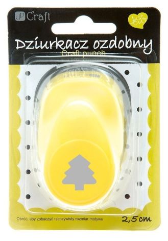 Dziurkacz ozdobny 2,5cm jodła MIX