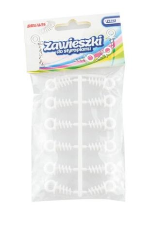 Zawieszka do styropianu plastikowa 12szt