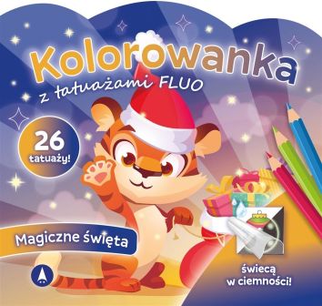 Kolorowanka z tatuażami flou Magiczne święta