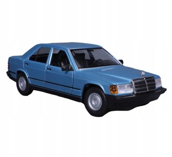 1987 Mercedes-Benz 190E Blue 1:24 BBURAGO