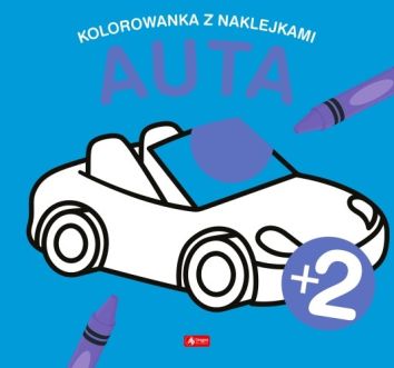 Auta. Kolorowanka z naklejkami