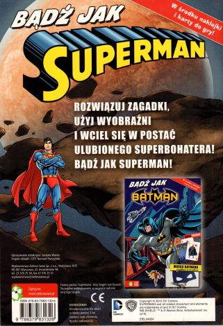 SUPER Pakiet 4W1 SUPERMAN Naklejanki Kolorowanki - 4