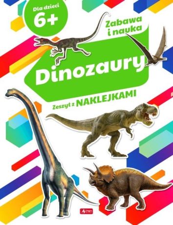Zestaw Naklejki Kolorowanki Pakiet 4w1 Dinozaury - 3