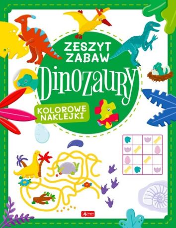 Zestaw Naklejki Kolorowanki Pakiet 4w1 Dinozaury - 5